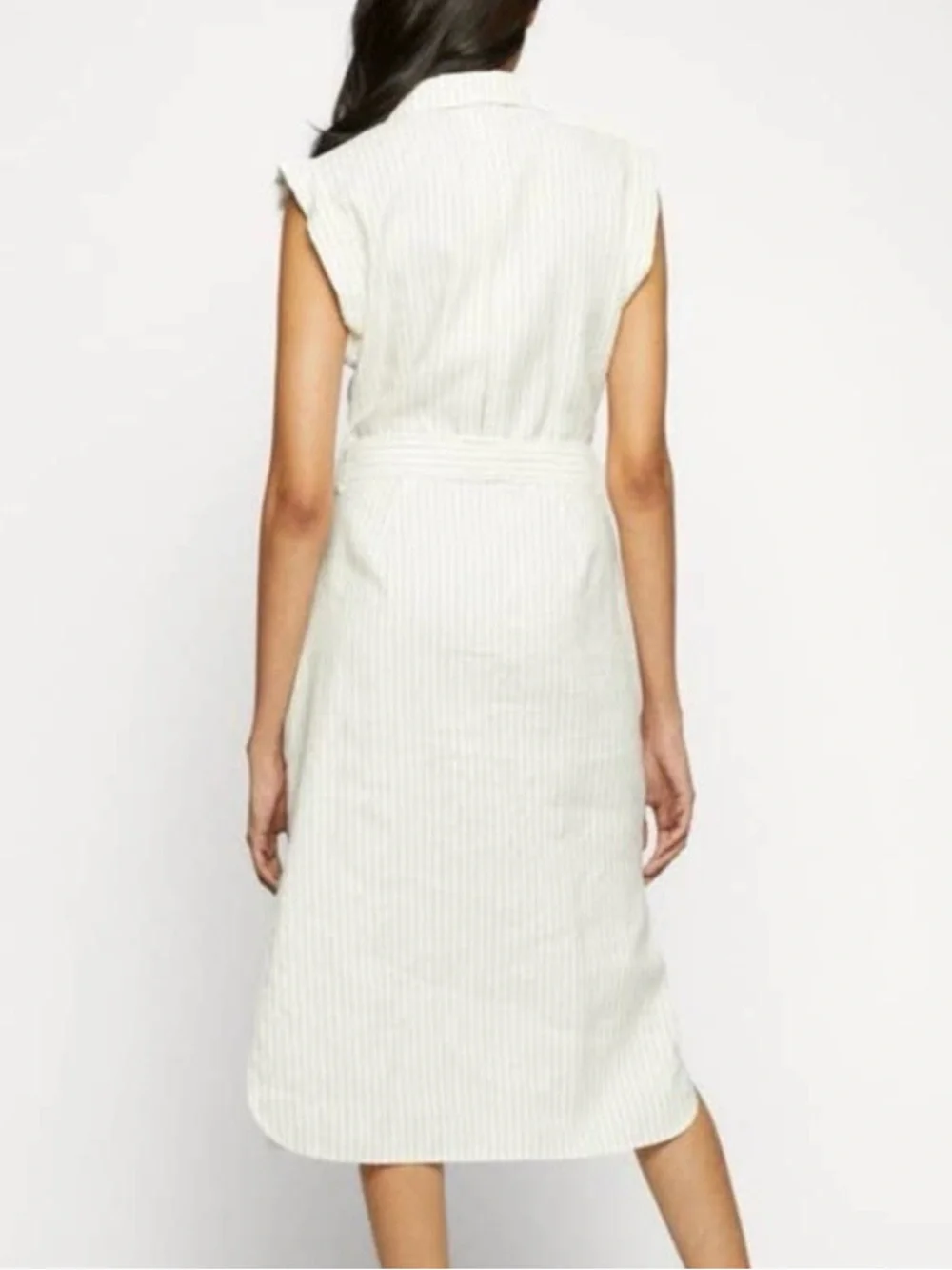 RAG & BONE Helena Stripe Linen Blend Shirtdress - Picture 8 of 16